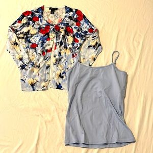 White House black market sweater and tank size small